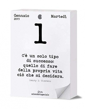 Calendario geniale 2019. Leggi la frase del giorno, condividi i pensieri  filosofici di tutti i tempi e risveglia il genio che è in te!